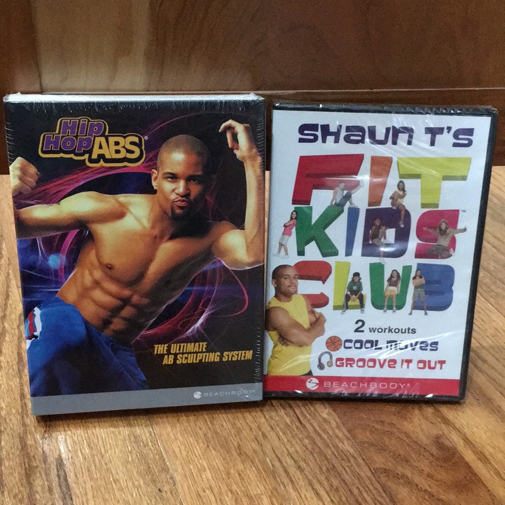 NEW Shaun T Hip Hop Abs & Fit Kids Club DVDs